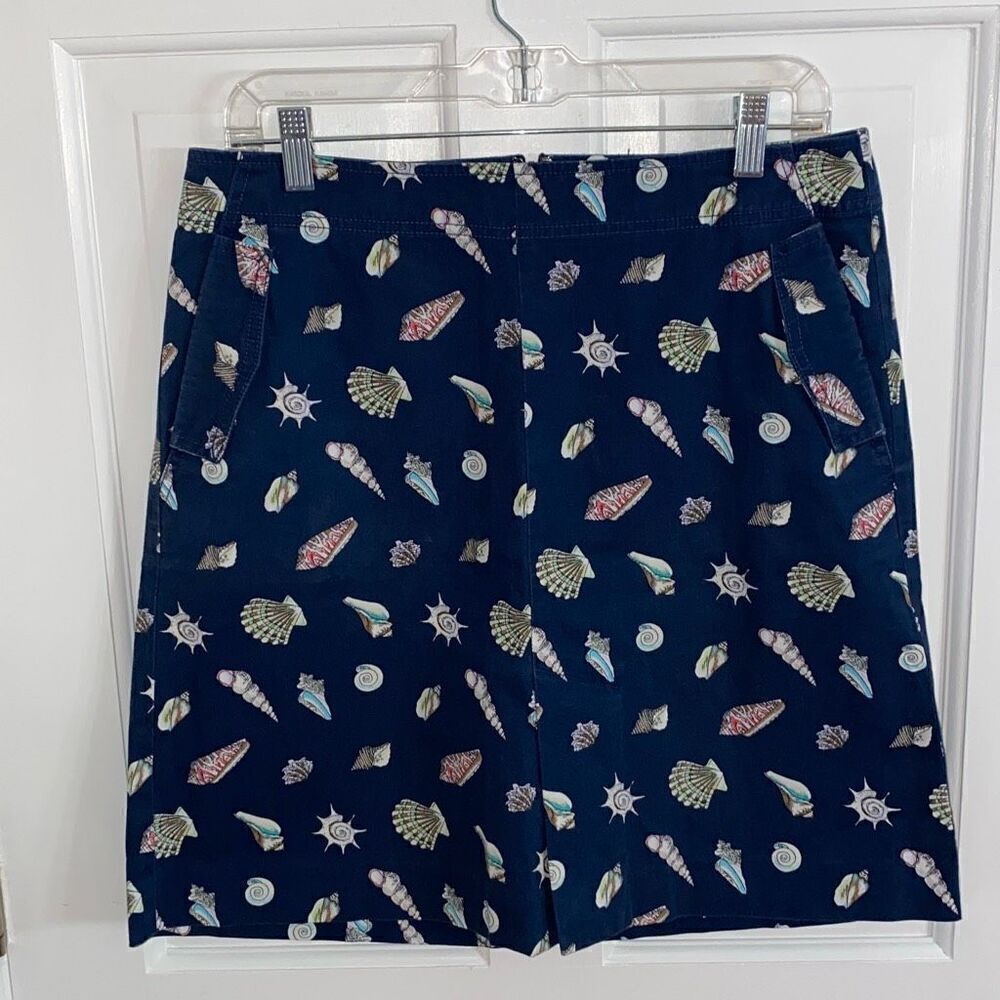 Talbots seashell print skirt size 8